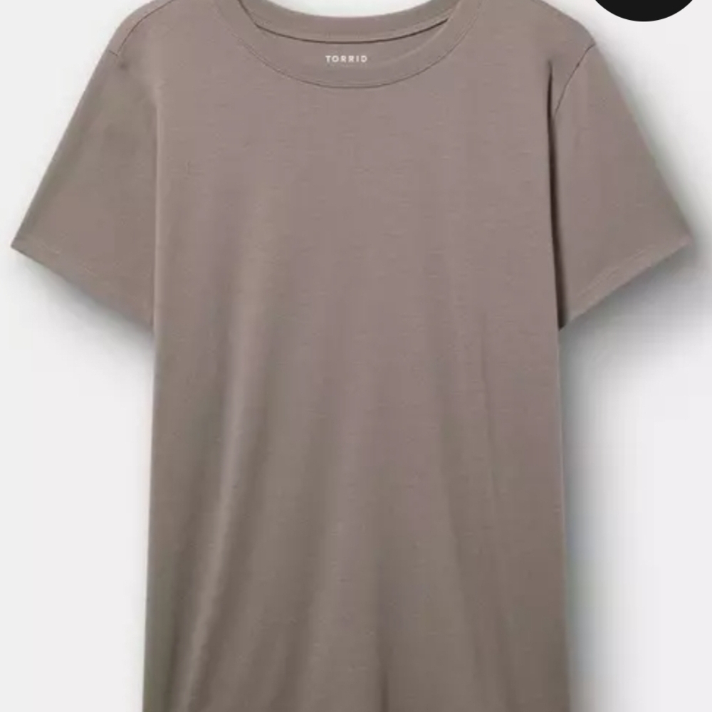 Torrid Women's Taupe Short Sleeve Tee